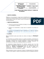 Anexo 11. PRG-SGSSST-002 Programa Gestión Del Riesgo para Tareas Criticas y Tareas No Rutinarias