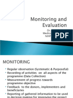 Monitoring and Evaluation Final