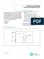 MAX31855 Cold-Junction Compensated Thermocouple-to-Digital Converter