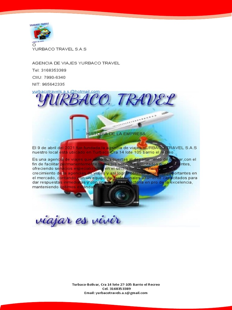 Portafolio de Servicio Yurbacotravel?-1 | PDF | Agencia de viajes | Turismo