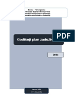 Godišnji Plan Zaduživanja FBiH Za 2021. Godinu - Bosanski