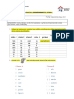 Practica de Razonamiento Verbal Cuarto Grado