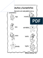 Ficha de Aunentativos y Diminurivo