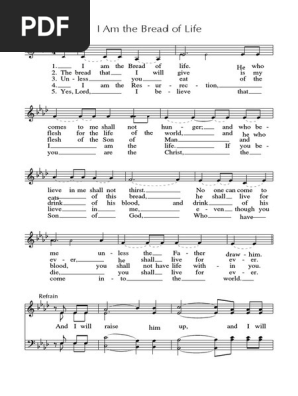 I Am The Bread of Life Sheet Music | PDF