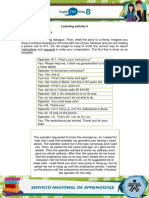 Learning Activity 4 Evidence: Calling 911: Ok, But Please Hurry! I Do Not What To Do