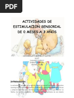 ACTIVIDADES DE ESTIMULACIÓN SENSORIAL
