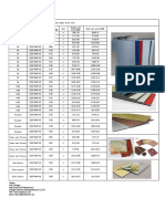 Aluminium Composite Panel Price List Alu Skin Thickness (MM) Unit Normal Core Price (USD) Good Core Price (USD)