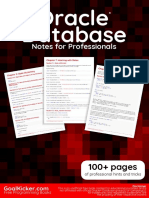 Oracle Database Notes for Professionals