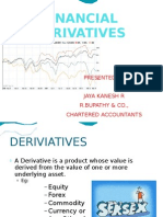 Financial Derivatives: Presented by Jaya Kanesh R R.Bupathy & Co., Chartered Accountants