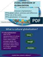 The Cultural Dimension of Globalization