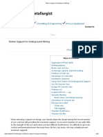 Timber Support in Underground Mining