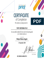 sertifikat-TONY HENDRAWAN_Belajar Bahasa Inggris-1599882171274