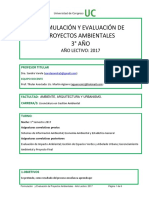 Programa Formulacion y Evaluacion de Proyecos Ambientales 2017