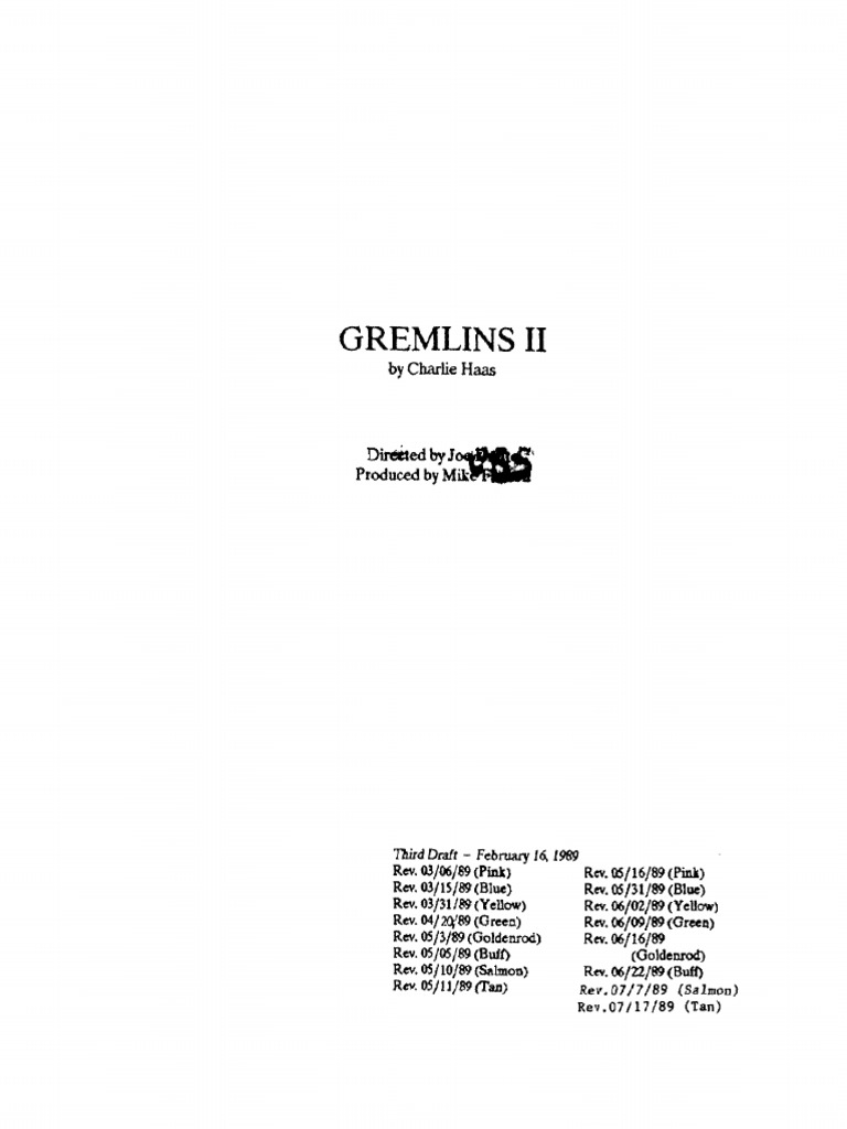 Gremlins 2 | PDF