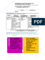 Actividad Seis. ESPAÑOL 3°