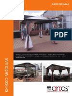 Kiosko modular Arkos: estructura robusta en aluminio para jardín