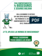 Afiche Oficial Estrategia Comportamientos 100 Bioseguros