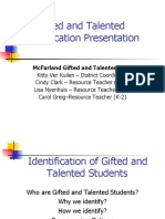 Gifted and Talented Identification Presentation