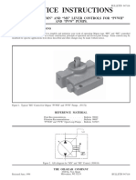 Service Instructions: Oilgear Type "MN" and "MS" Lever Controls For "PVWH" and "PVW" Pumps