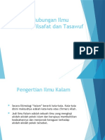 Hubungan Antara Ilmu Kalam, Filsafat Dan Tasawuf