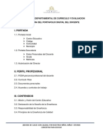 Portafolio Digital Del Docente 2020 Curriculo y Evaluación