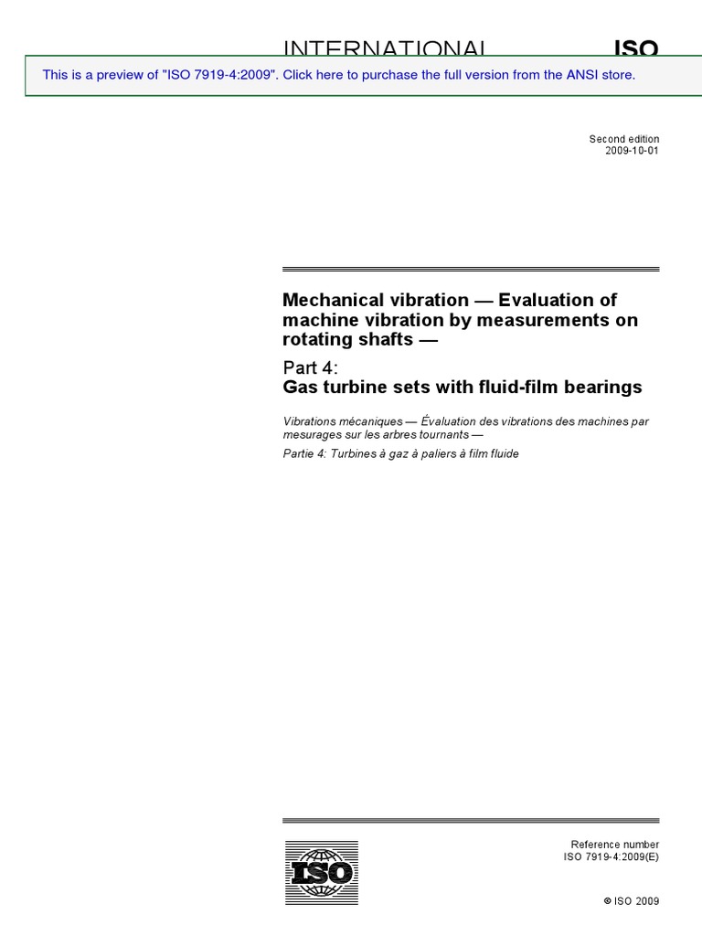 Preview - ISO+7919 4 2009 | PDF | International Organization For ...