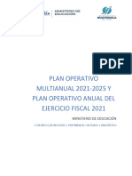 Diplan Inciso5 2021 Version1 Poa 2021 y Multianual 2021-2025 Mineduc