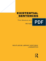 Existential Sentences - Their Structure and Meaning