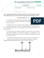 Lista 02 - Lista de Exercícios N2 - Deformação