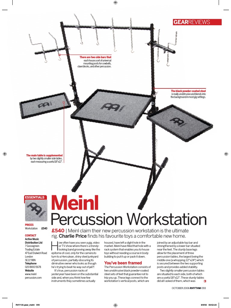 Meinl Percussion Workstation PDF