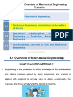 1.1 Overview of Mechanical Engineering 