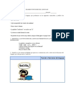 Examen Funciones Del Lenguaje