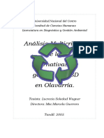 Gestión de residuos sólidos en Olavarría