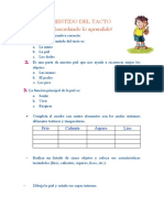 Ficha de Trabajo Sentido Del Tacto 12-05-2021