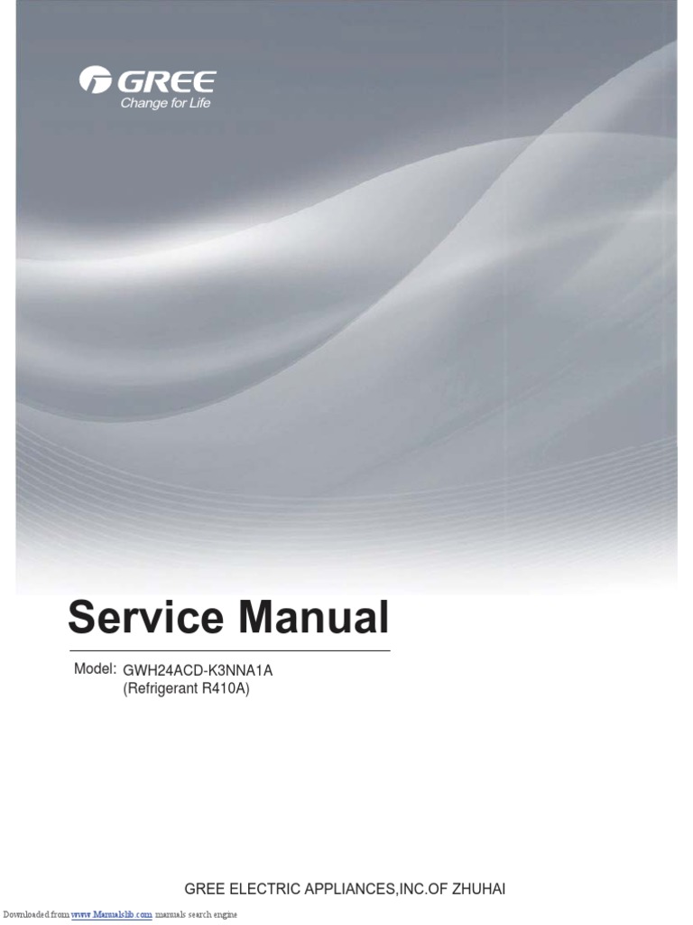 Gree Manual p1 PDF Air Conditioning Home Appliance