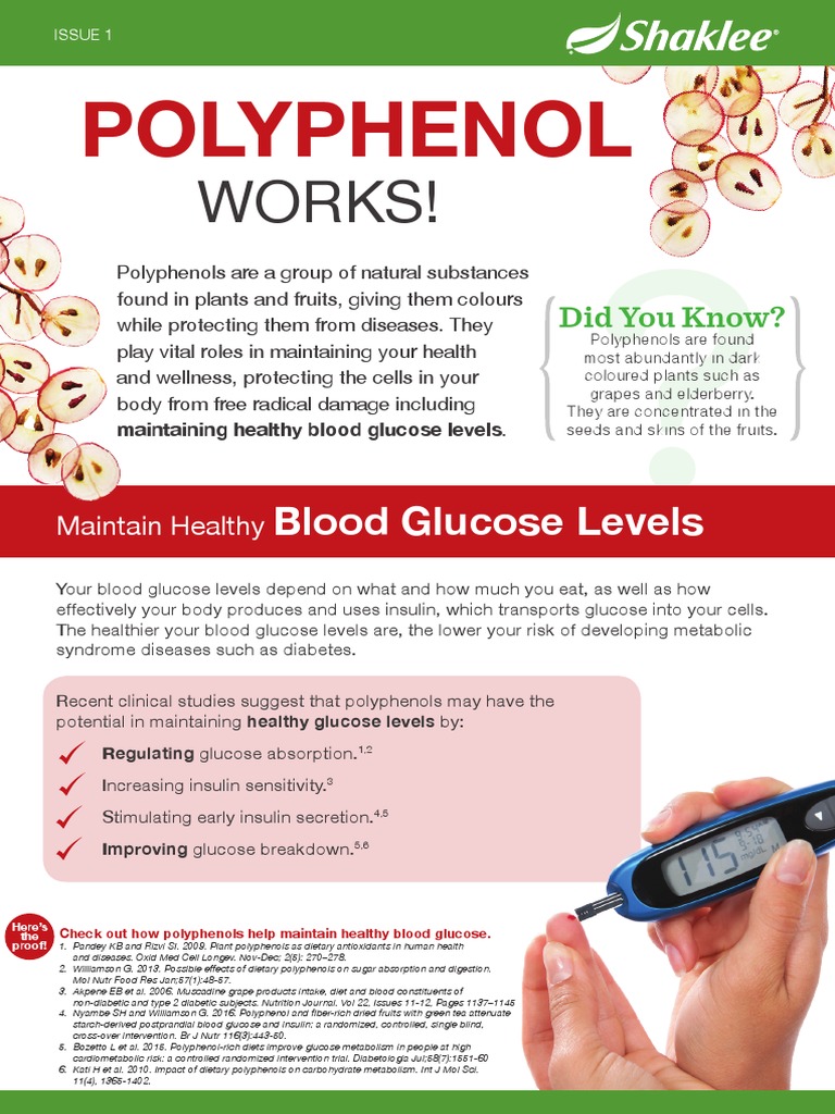 Maintaining Healthy Blood Glucose Levels Through Polyphenol Regulation