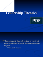Goolsby Leadership Theories