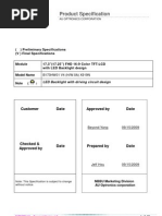 Product Specification: Customer Date Approved by Date