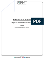 Summary Notes - Topic 2 Edexcel Physics GCSE