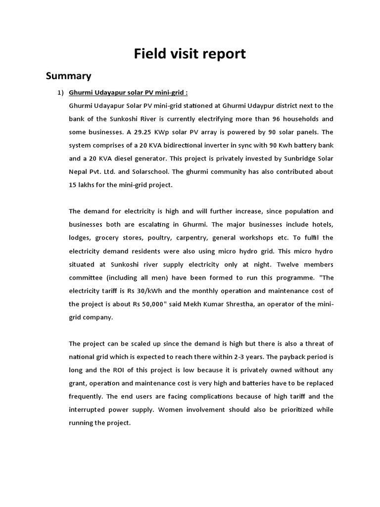Solar Mini-Grid Projects in Nepal | PDF | Solar Power | Electrical Grid