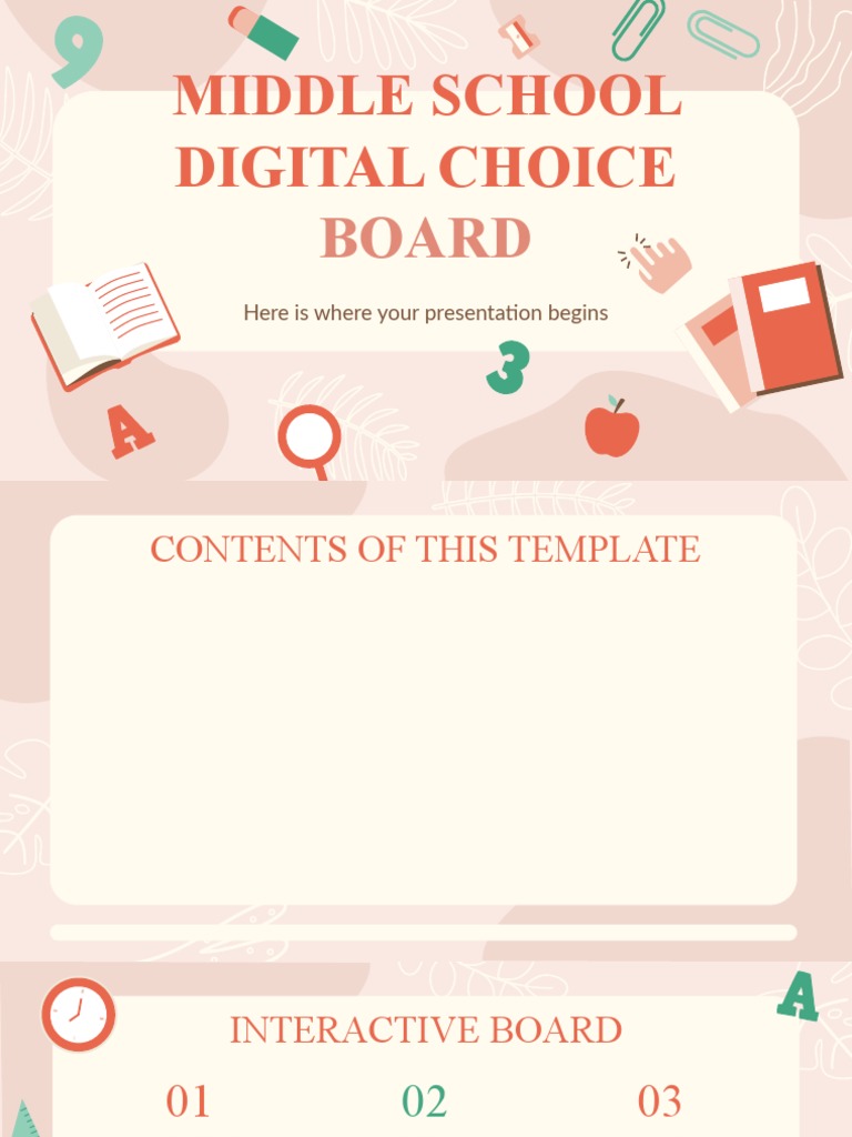 Middle School Digital Choice: Board | PDF | Planets | Solar System