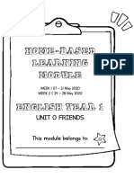 Home-Based Learning: Unit 0 Friends