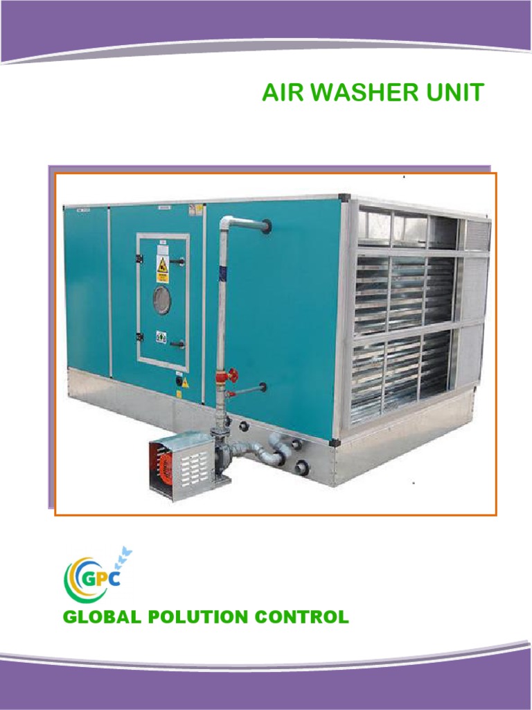 Air Washer Unit: Global Polution Control | PDF | Washing Machine | Pipe ...