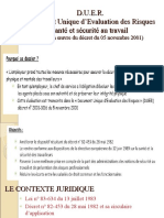 D.U.E.R. Document Unique D'evaluation Des Risques Santé Et Sécurité Au Travail