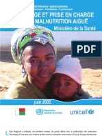 Dépistage Et Prise en Charge de La Malnutrition Aïgue À Madagascar (MINSANPF - UNICEF/2009)