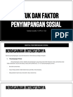 Bentuk Dan Faktor Penyebab Penyimpangan Sosial