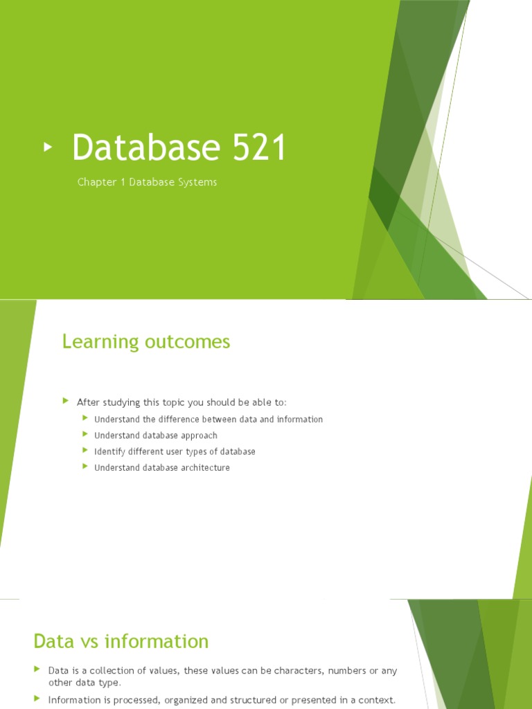 Database Systems Overview and Architecture | PDF | Databases | Data ...