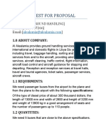 Request For Proposal: (Alealamia Ground Handling) Phone: (0217707266) Email