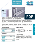 Activated Carbon Block Filter Cartridges For Contamination Removal