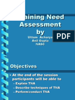 Training Need Assessment by